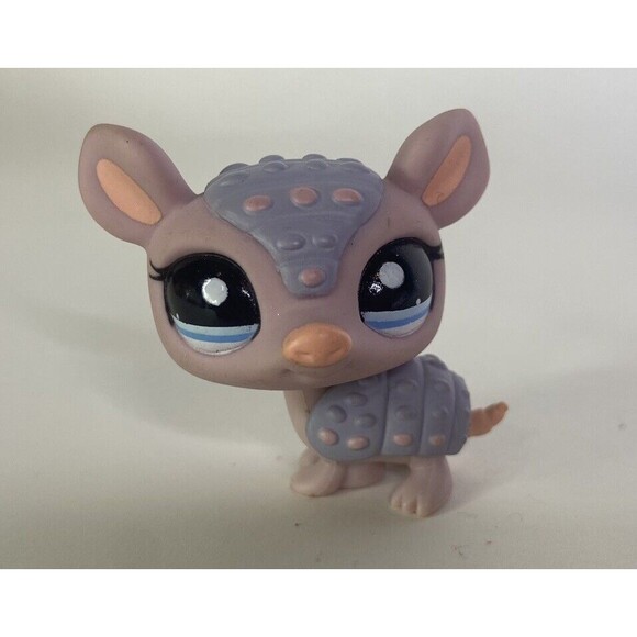 Littlest Pet Shop LPS 1379 Lavender Armadillo Figure Toy Hasbro - Picture 1 of 6
